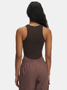 Under Armour Top pentru femei Under Armour UA Rival Rib Tank-BRN
