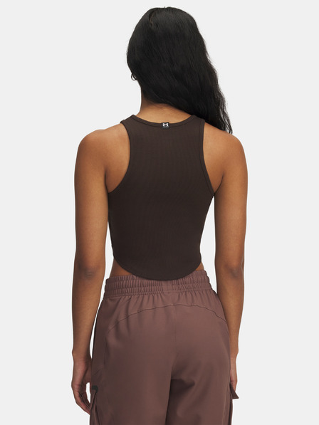Under Armour Top pentru femei Under Armour UA Rival Rib Tank-BRN