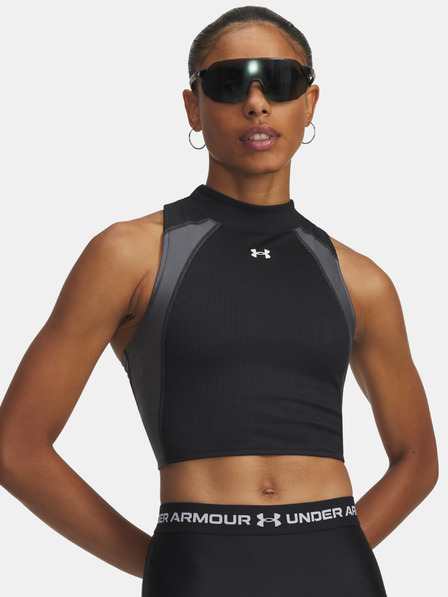 Under Armour Top pentru femei Under Armour UA HG Rib Tank-BLK
