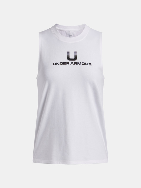 Under Armour Top pentru femei Under Armour UA Varsity U Tank-WHT