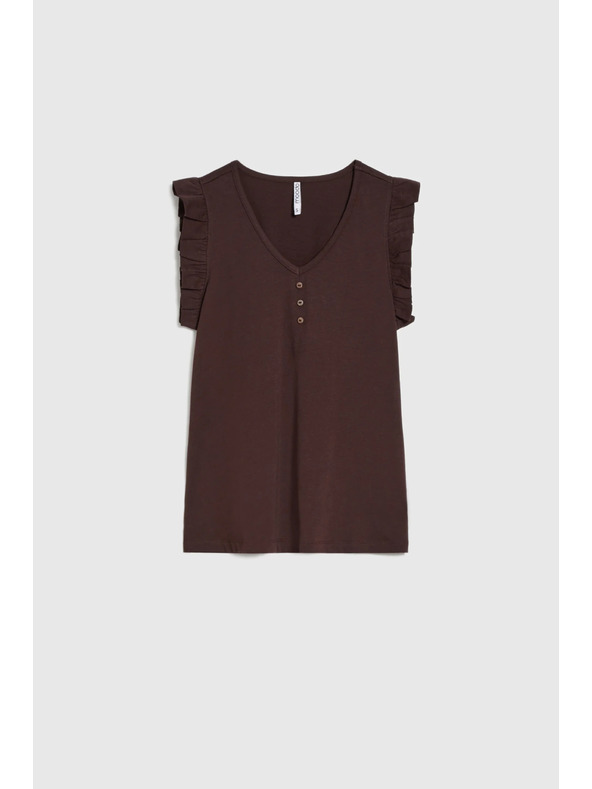 Moodo Tricou damă Moodo – maro