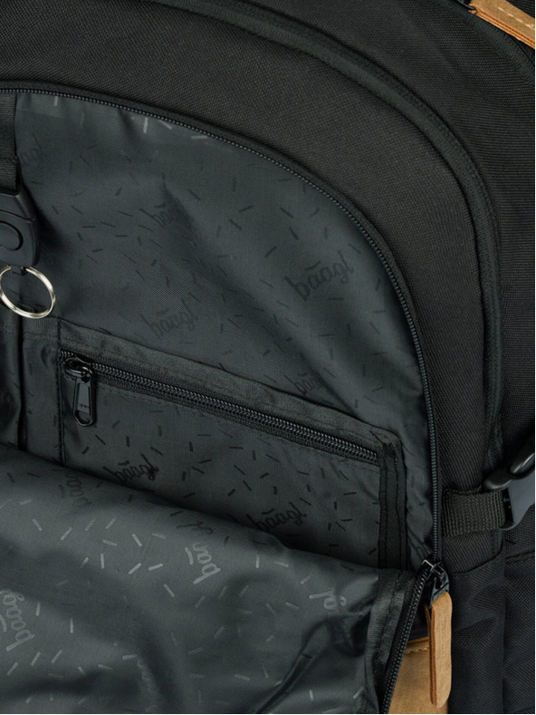 BAAGL  Rucsac școlar gri Baagl Skate Darkness