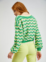 Orsay Cardigan cu dungi de damă verde ORSAY