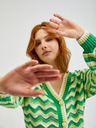 Orsay Cardigan cu dungi de damă verde ORSAY