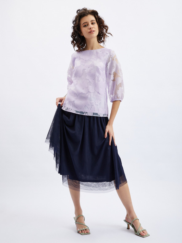 Orsay Bluză florală de damă violet deschis ORSAY