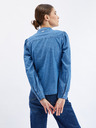 Orsay Cămașă albastră de damă din denim cu detaliu decorativ ORSAY