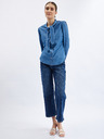 Orsay Cămașă albastră de damă din denim cu detaliu decorativ ORSAY
