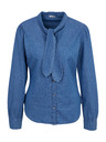 Orsay Cămașă albastră de damă din denim cu detaliu decorativ ORSAY