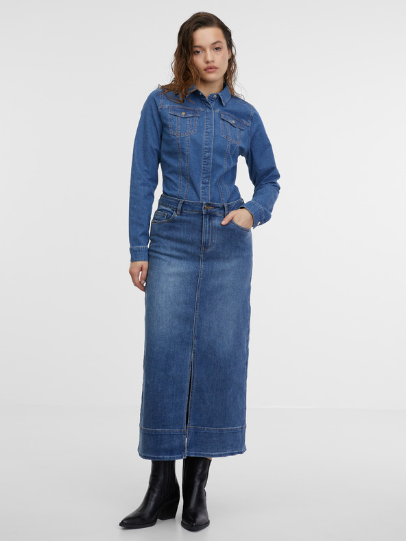 Orsay Cămașă pentru femei denim albastru ORSAY