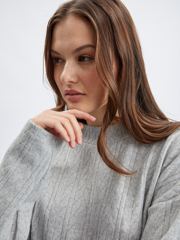 Orsay Pulover de damă gri deschis cu model ORSAY