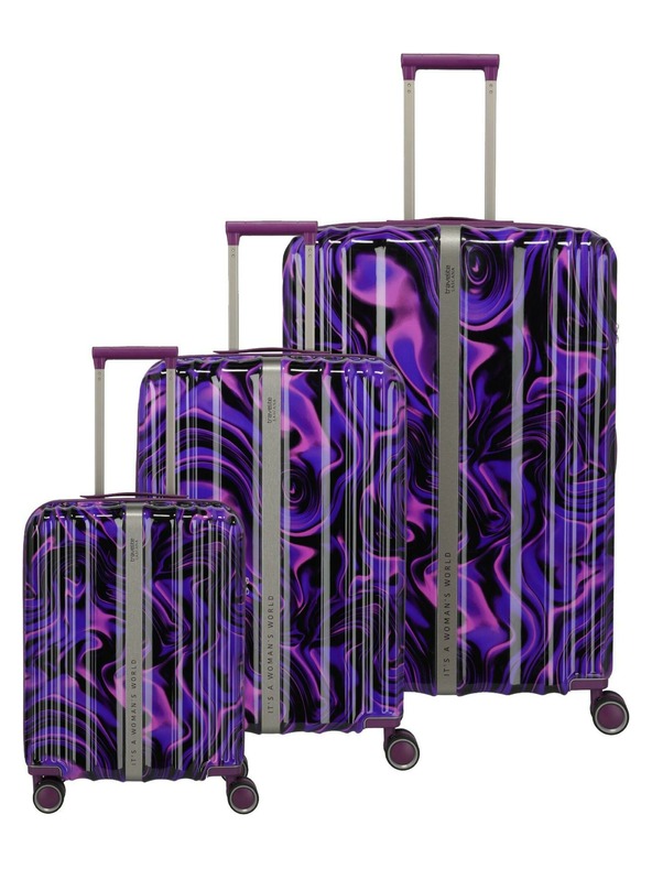Travelite Set de genți de voiaj Travelite Lascana Edition S,M,L Purple Swirl