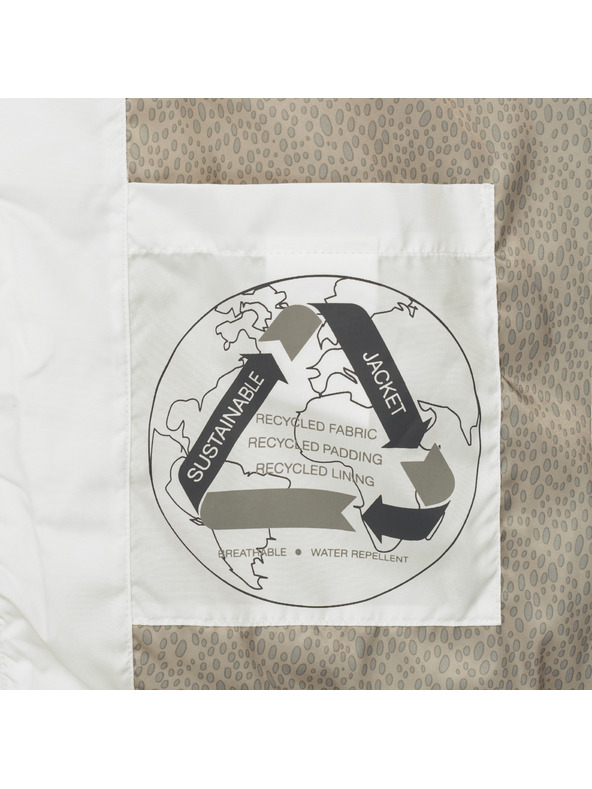 Geox Geox Anylla jachetă din puf albă pentru femei