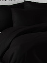 Kvalitex Lenjerie satin LUXURY COLLECTION 140x200, 70x90cm negru