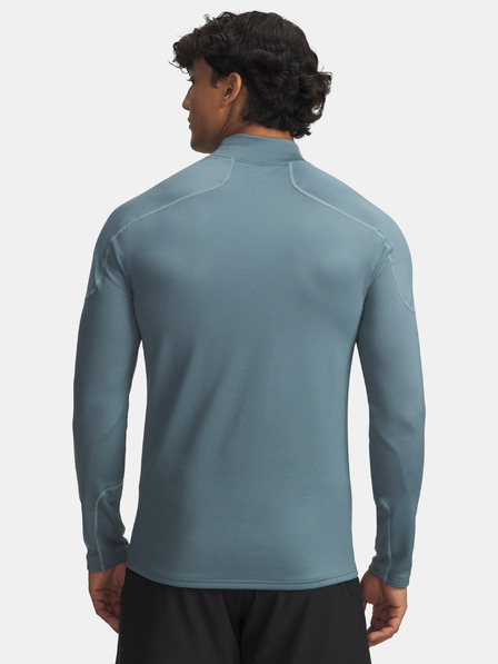 Under Armour Tricou cu mânecă lungă pentru bărbați Under Armour Cold Weather Grid LS Mock-BLU