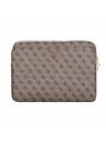 Guess Guess PU 4G Triangle Logo Husă pentru Laptop 14" Maro