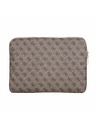 Guess Guess PU 4G Triangle Logo Husă pentru Laptop 14" Maro