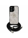 Guess Guess PU 4G Metal Logo Curea Crossbody Carcasă Spate pentru iPhone 16 Roz