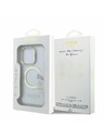 Guess Guess IML Gold Outline Stand Ramă Cameră MagSafe Carcasă Spate pentru iPhone 16 Pro Max Transparent