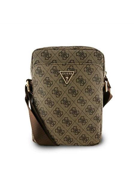Guess Guess PU 4G Triangle Logo Geantă 8" Maro