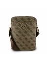 Guess Guess PU 4G Triangle Logo Geantă 8" Maro