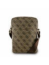 Guess Guess PU 4G Triangle Logo Geantă 8" Maro