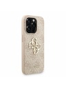 Guess Guess PU 4G Metal Logo Curea Carcasă Spate pentru iPhone 15 Pro Max Roz