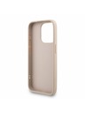 Guess Guess PU 4G Metal Logo Curea Carcasă Spate pentru iPhone 15 Pro Max Roz