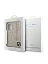 Guess Guess PU 4G Metal Logo Curea Carcasă Spate pentru iPhone 15 Pro Max Roz