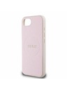 Guess Guess PU Grained Classic Logo MagSafe Carcasă Spate pentru iPhone 16e Roz