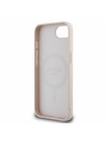 Guess Guess PU Grained Classic Logo MagSafe Carcasă Spate pentru iPhone 16e Roz