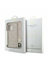 Guess Guess PU Piele 4G Inel Colorat Curea MagSafe Carcasă Spate pentru iPhone 15 Pro Roz