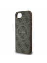 Guess Guess PU Piele 4G Inel Colorat MagSafe Carcasă Spate pentru iPhone 16e Maro
