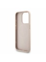 Guess Guess PU Piele 4G Inel Colorat Curea MagSafe Carcasă Spate pentru iPhone 15 Pro Max Roz