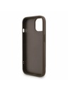 Guess Guess PU 4G Metal Logo Curea Carcasă Spate pentru iPhone 15 Maro