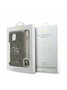 Guess Guess PU 4G Metal Logo Curea Carcasă Spate pentru iPhone 15 Maro