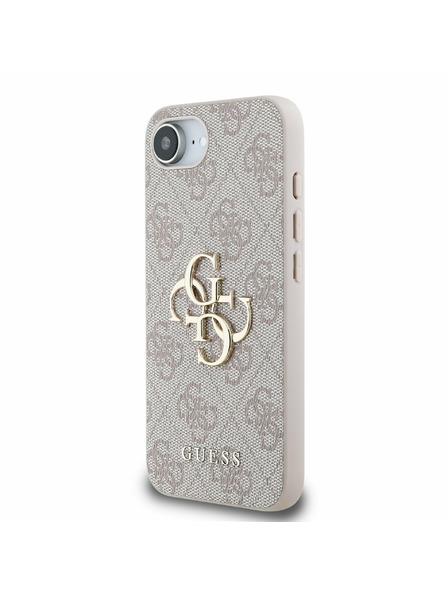Guess Guess PU 4G Metal Logo Carcasă Spate pentru iPhone 16e Roz