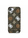Guess Guess PU 4G Bujor MagSafe Carcasă Spate pentru iPhone 16e Maro