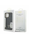 Guess Guess PU 4G Strass Triunghi Logo Stand Carcasă Cameră MagSafe pentru iPhone 13 Negru