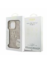 Guess Guess PU 4G Metal Logo Suport Ramă Cameră Carcasă Spate pentru iPhone 15 Pro Max Roz
