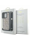 Guess Guess PU 4G Metal Logo Curea Crossbody Carcasă Spate pentru iPhone 15 Pro Max Roz