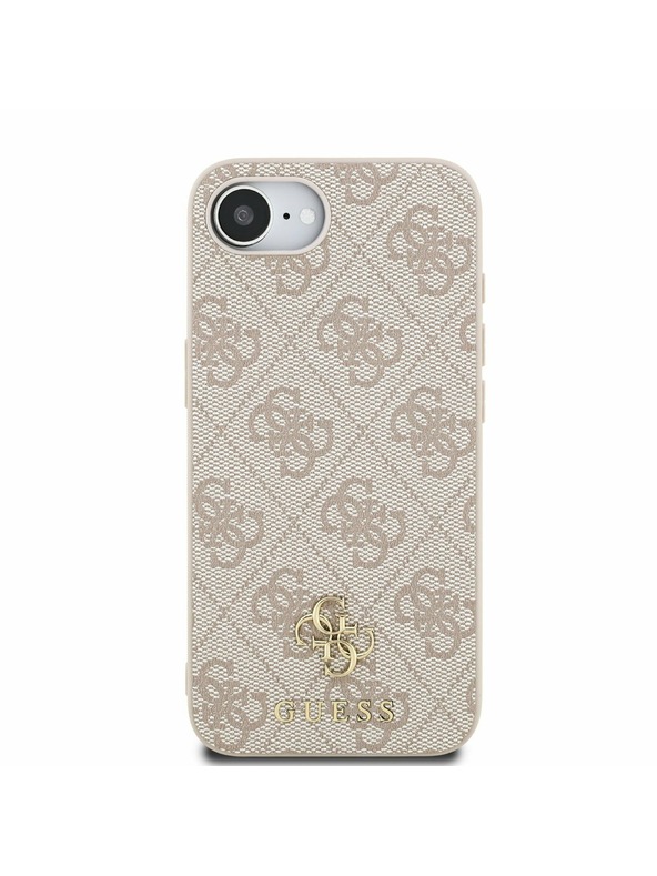 Guess Guess PU 4G Small Metal Logo MagSafe Carcasă Spate pentru iPhone 16e Roz