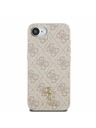 Guess Guess PU 4G Small Metal Logo MagSafe Carcasă Spate pentru iPhone 16e Roz