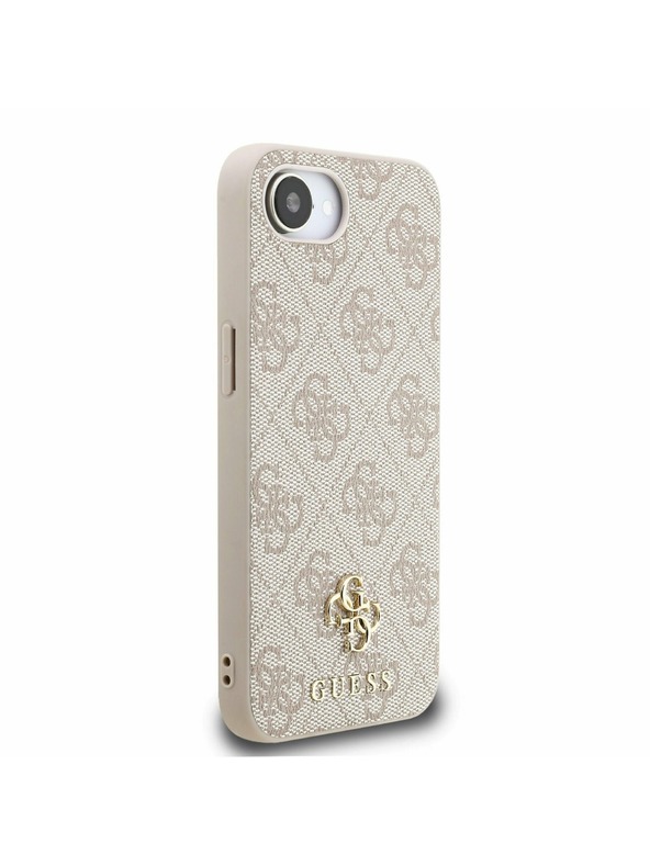 Guess Guess PU 4G Small Metal Logo MagSafe Carcasă Spate pentru iPhone 16e Roz