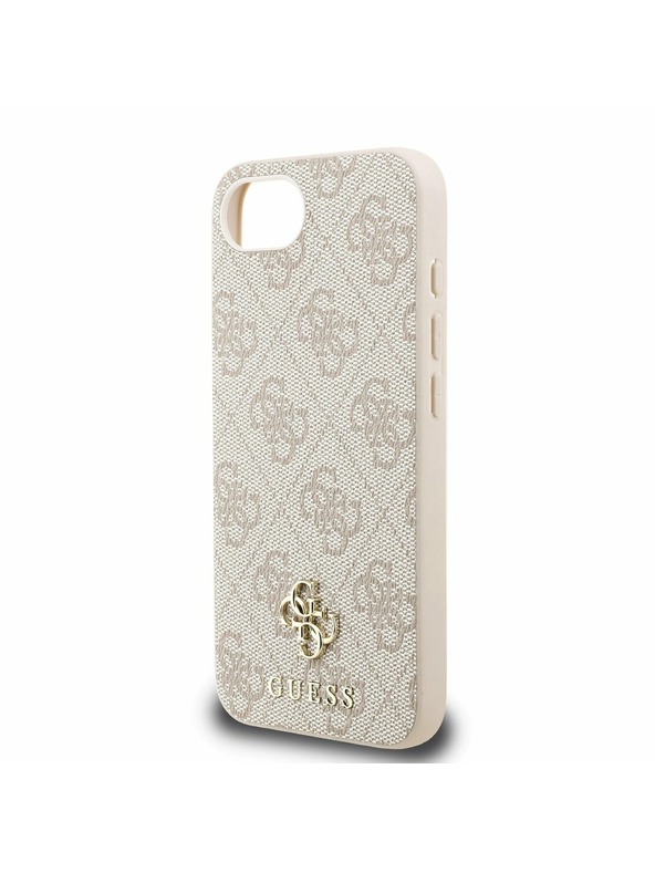 Guess Guess PU 4G Small Metal Logo MagSafe Carcasă Spate pentru iPhone 16e Roz