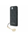 Guess Guess 4G Breloc Carcasă spate pentru iPhone 16e Ton pe Ton Gri