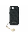 Guess Guess 4G Breloc Carcasă spate pentru iPhone 16e Ton pe Ton Gri