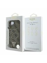 Guess Guess PU 4G Strass Triunghi Metal Logo Carcasă spate pentru iPhone 16e Maro