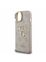 Guess Guess PU 4G Metal Logo Suport Ramă Cameră Carcasă spate pentru iPhone 13 Roz