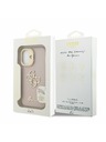 Guess Guess PU Granulat 4G Logo Suport Ramă Cameră Carcasă spate pentru iPhone 16 Roz