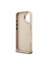 Guess Guess PU 4G Metal Logo Suport Ramă Cameră Carcasă spate pentru iPhone 16 Roz
